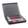 Набор цветных акварельных автоматических карандашей Deli 6507 в металлической коробке, 12 цв.
